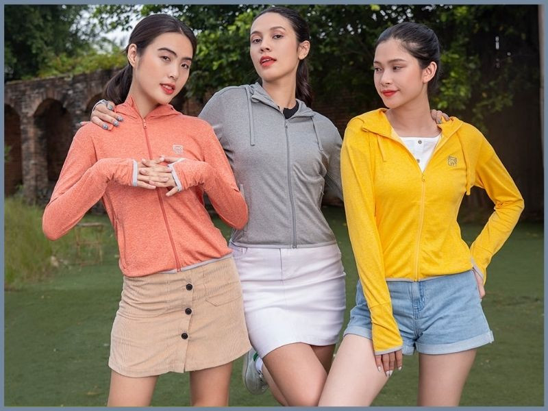 Áo chống nắng mỏng nhẹ khoác ngoài áo croptop và quần short, quần áo đi chơi mùa hè nữ tiện lợi