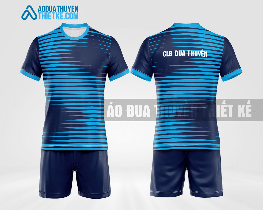 Áo đua thuyền thi đấu thiết kế riêng cho CLB Ba Vì, với sắc xanh biển tươi mát và họa tiết biểu trưng dòng nước, tối ưu hiệu suất.