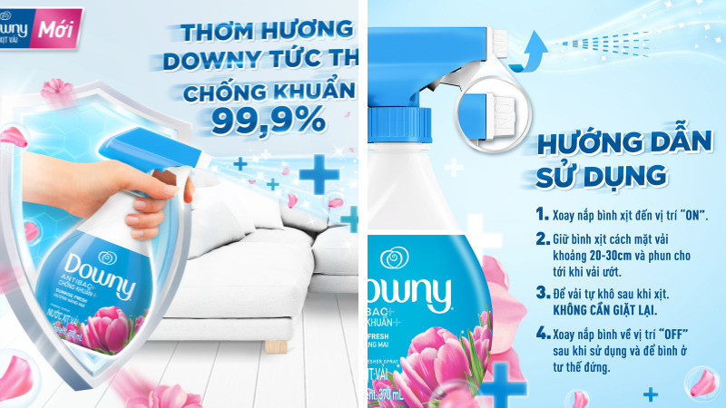các mùi hương đa dạng của chai xịt thơm quần áo Comfort chính hãng