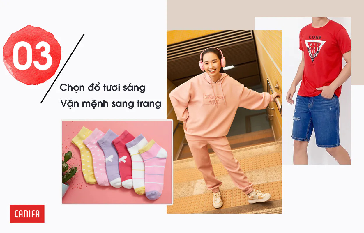 Chọn mua quần áo màu sắc tươi sáng đầu năm giúp diện mạo rạng rỡ và thu hút năng lượng tích cực