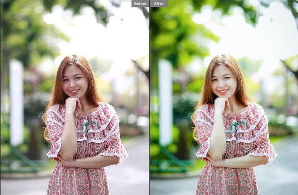 Giao diện phần mềm chỉnh sửa ảnh để tối ưu hình ảnh sản phẩm quần áo sau khi chụp