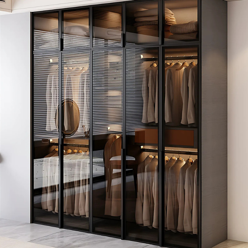 Hệ thống ngăn kéo tủ quần áo thông minh tích hợp dưới gầm giường gỗ tự nhiên, giúp tối đa hóa không gian lưu trữ cho phòng ngủ nhỏ.