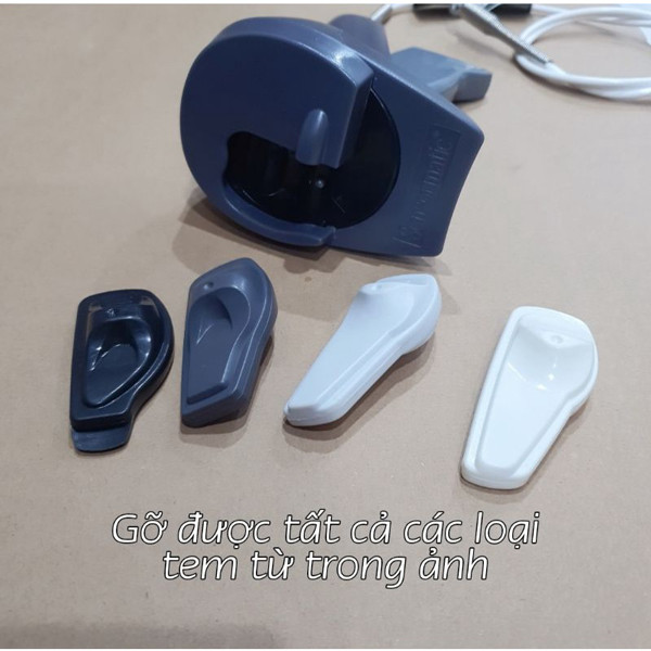 Hình ảnh cận cảnh máy tháo chip quần áo cầm tay AM MT-01 với thiết kế công thái học và chất liệu nhựa ABS cao cấp