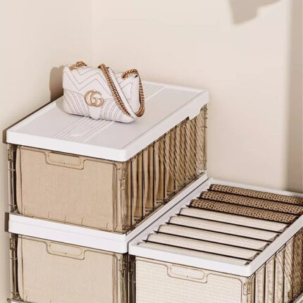 Hộp lưu trữ quần áo trong suốt bằng nhựa cao cấp SNH1230-8-1