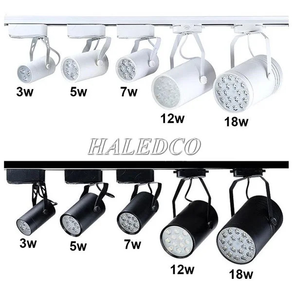 Mẫu đèn trần rọi ray LED hiện đại chiếu sáng tập trung cho khu vực trưng bày quần áo