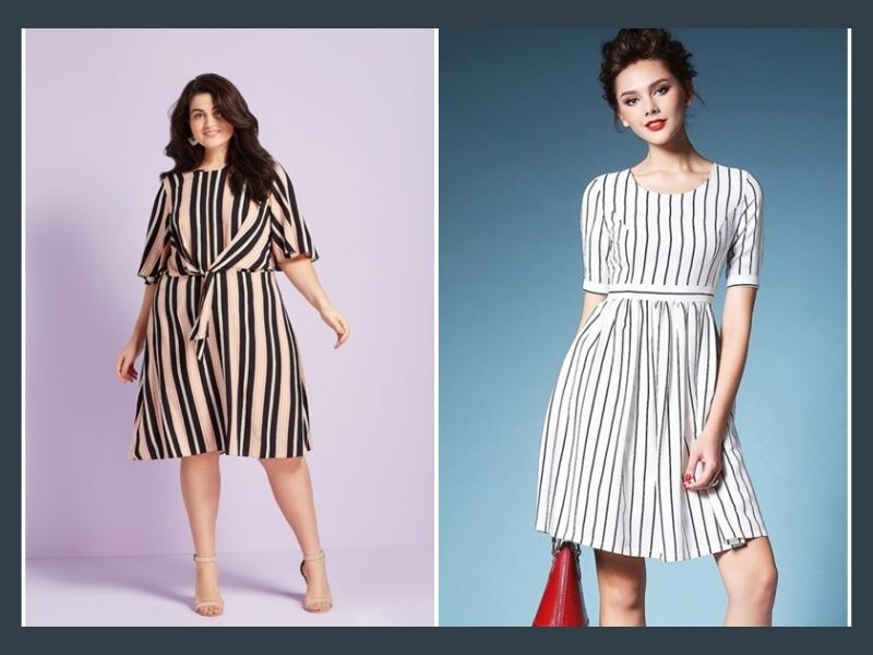 Người béo nên chọn áo sơ mi kẻ sọc dọc kết hợp quần tây màu tối giúp tạo cảm giác thon gọn và cân đối cho vóc dáng