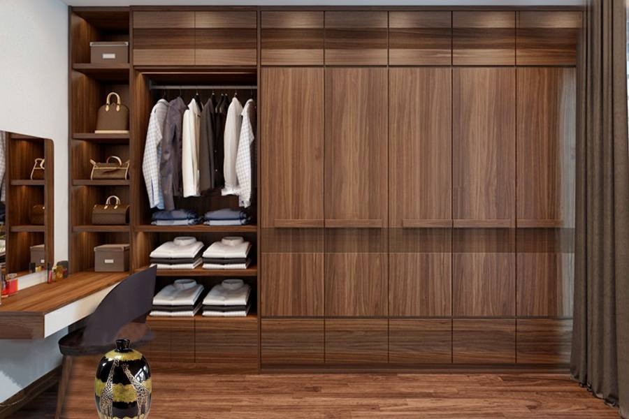 Trang trí và hoàn thiện tủ quần áo bằng gỗ với phụ kiện và sơn màu theo phong cách cá nhân
