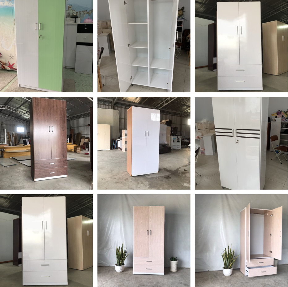 Tủ quần áo nhựa 2 buồng hiện đại, màu sắc trang nhã, phù hợp với nhiều không gian và ngân sách