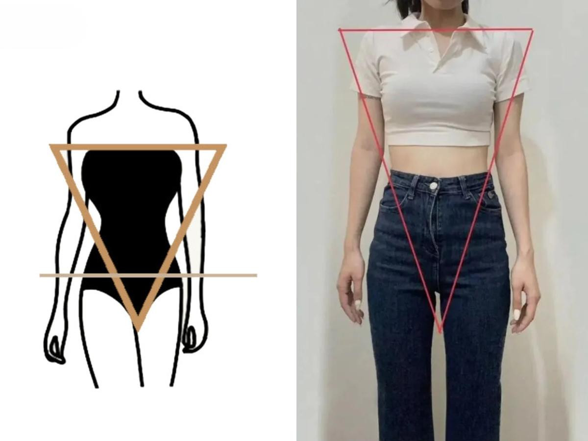 Áo sơ mi dáng rộng, tay dài kết hợp quần short họa tiết giúp cân bằng vai rộng cho dáng người tam giác ngược