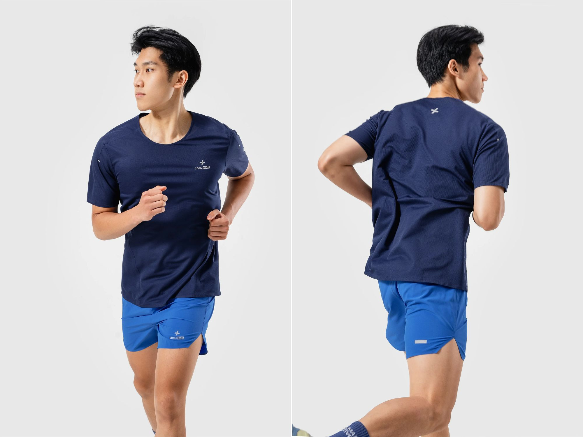 Áo thun chạy bộ CoolFast không đường may, một phần thiết yếu trong set quần áo chạy bộ nam, giúp giảm ma sát tối đa.