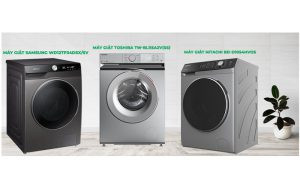 Ba thương hiệu máy giặt hơi nước hàng đầu LG, Samsung và Electrolux, nổi bật với công nghệ giặt quần áo tiên tiến.