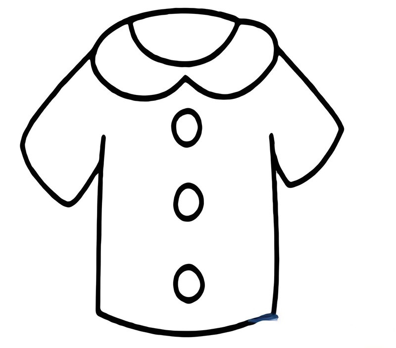 Bé gái với chiếc đầm xòe đáng yêu đang chờ được tô màu rực rỡ