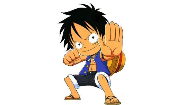 Chibi Luffy với các biểu cảm khác