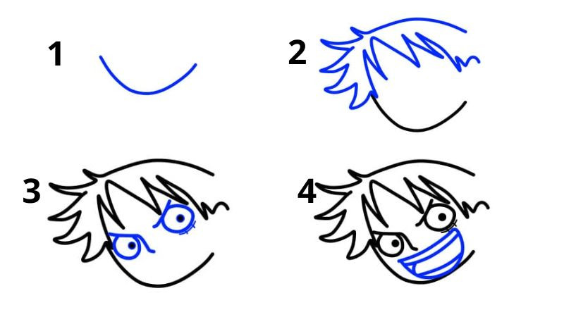 Chibi Luffy với nụ cười rạng rỡ