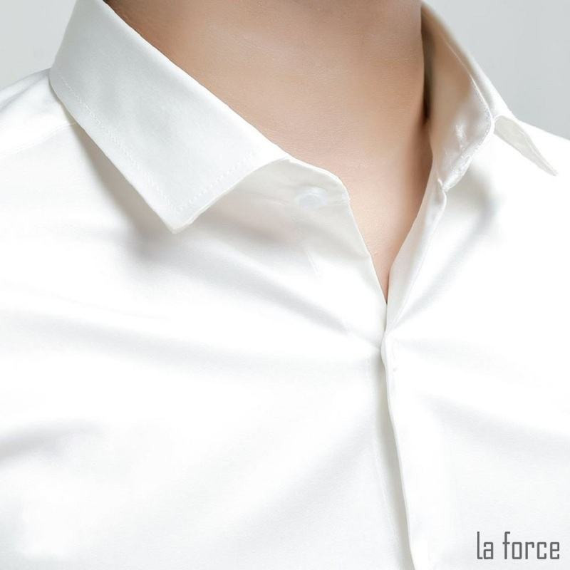Cổ áo sơ mi nam đứng form, tôn dáng