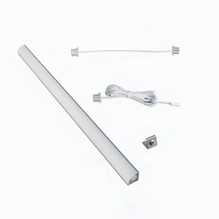 Đèn LED tuyến tính âm tủ Taura, thiết kế hiện đại, cung cấp ánh sáng liên tục và đồng đều cho các ngăn tủ quần áo dài.