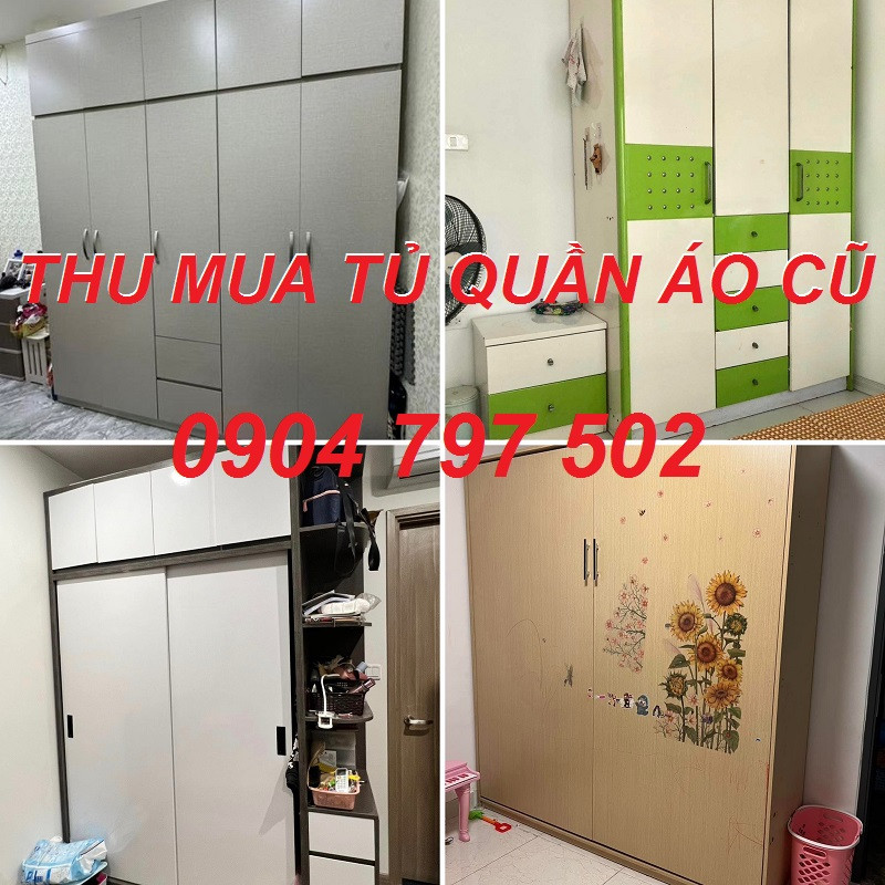 Dịch vụ thu mua tủ quần áo cũ giá cao tận nơi, bao gồm vận chuyển và tháo dỡ.