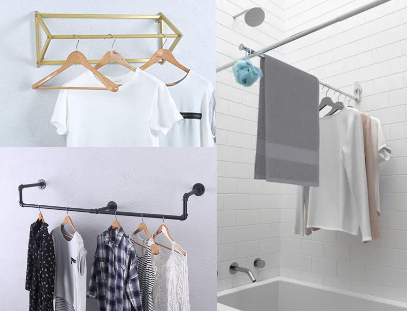 Giá treo quần áo inox 304 gắn tường tiện lợi, tăng cường không gian lưu trữ cho phòng tắm, đảm bảo độ bền cao.