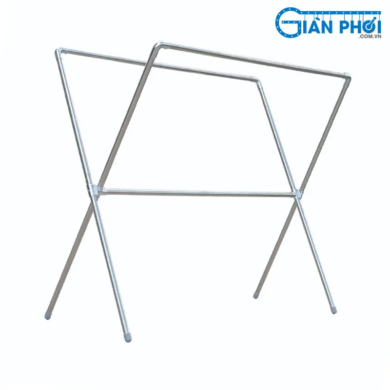 Gian phoi quan ao inox hien dai voi thiet ke don gian, chac chan, phu hop cho nhieu gia dinh.