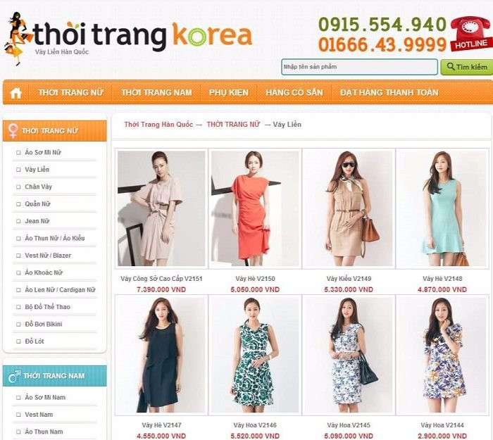 Giao diện website bán quần áo online đẹp mắt, chuyên nghiệp với các danh mục sản phẩm rõ ràng, dễ điều hướng