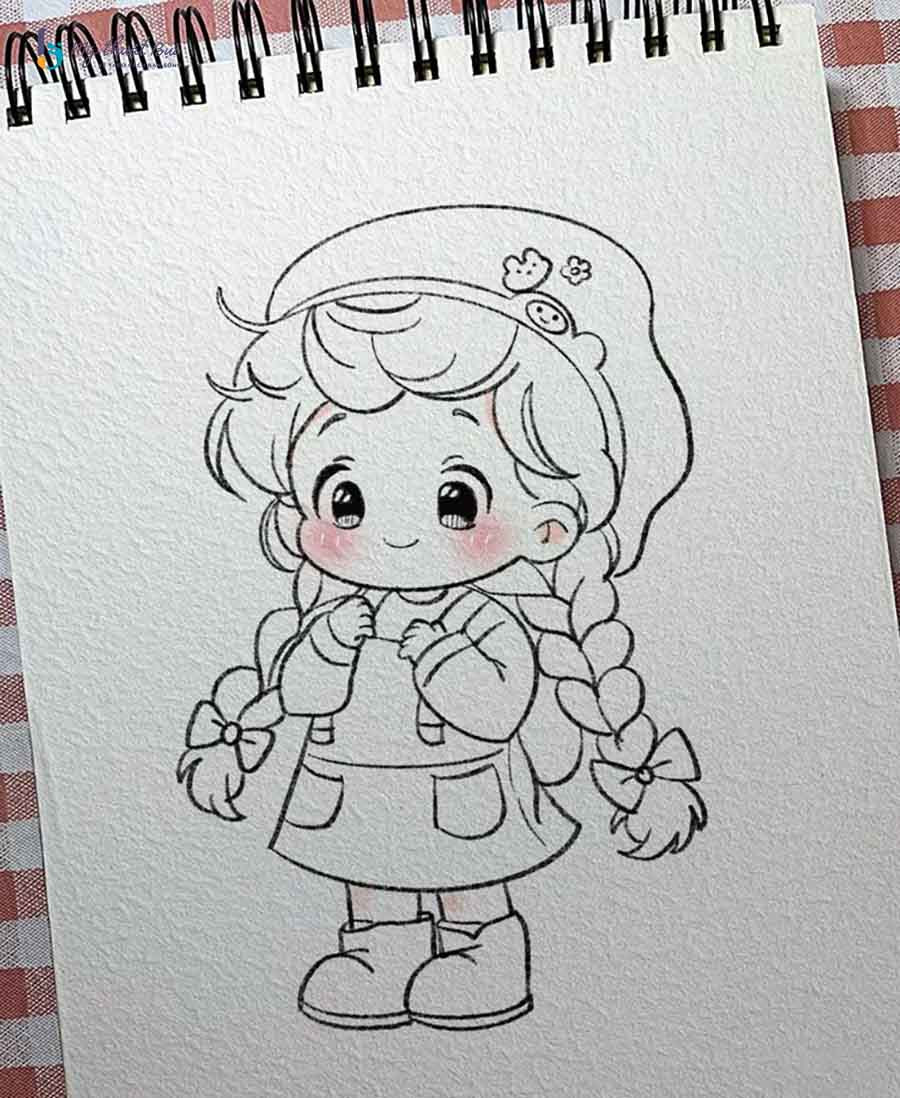 Hình ảnh các nhân vật chibi với nhiều kiểu tóc và trang phục khác nhau, thể hiện sự đa dạng của phong cách