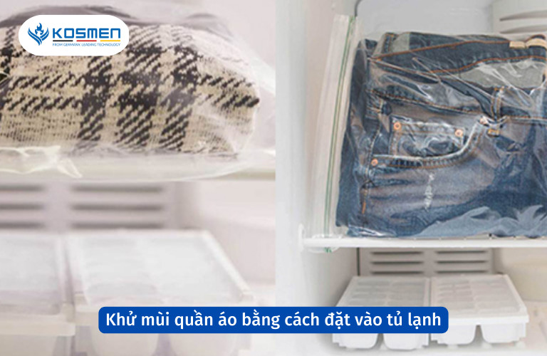 Khử mùi hôi quần áo bằng cách đặt vào tủ lạnh qua đêm, mẹo hay giúp giữ phom dáng và màu vải.