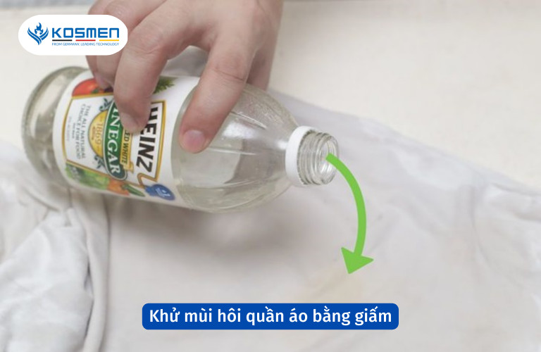 Khử mùi hôi quần áo hiệu quả bằng giấm trắng, một phương pháp tự nhiên và tiết kiệm.