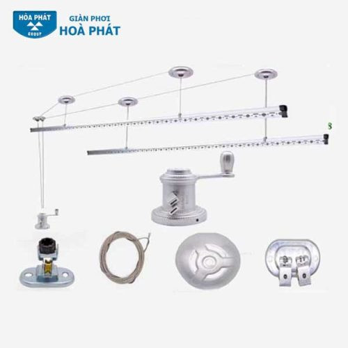 Khung phơi đồ thông minh Hòa Phát KS950, mẫu giàn phơi giá rẻ nhưng vẫn đảm bảo chất lượng và tiện ích.