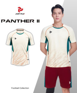 Mẫu bộ quần áo đá bóng nam Just Play Panther II màu kem lịch lãm