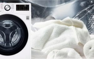 Máy giặt hơi nước hiện đại giúp tiết kiệm nước và năng lượng, góp phần bảo vệ môi trường khi giặt quần áo hàng ngày.