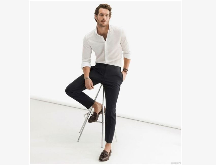 Nét hào hoa của quý ông khi diện sơ mi quần tây cùng giày Monk strap độc đáo