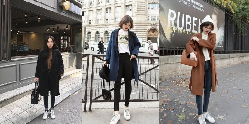 Phối cùng quần skinny giữ dáng gọn gàng