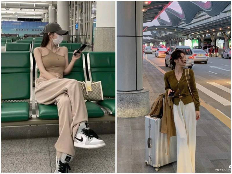 Quần suông ống rộng nhung tăm sang trọng