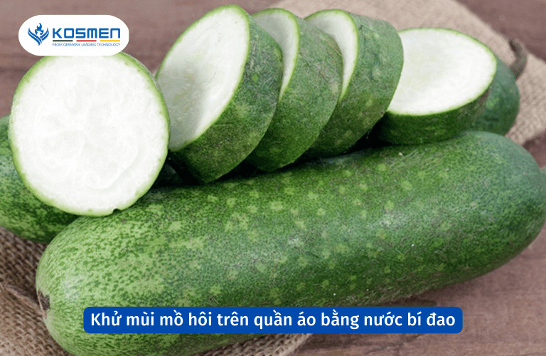 Sử dụng nước bí đao để khử mùi mồ hôi và các vết ố trên quần áo, mang lại hiệu quả bất ngờ.