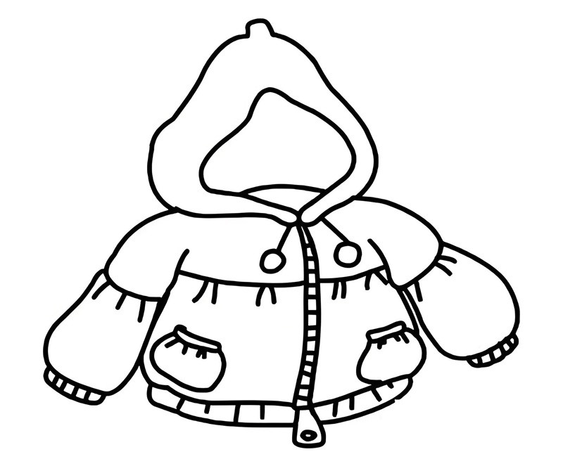 Tranh tô màu bé gái mặc áo phông và chân váy denim năng động