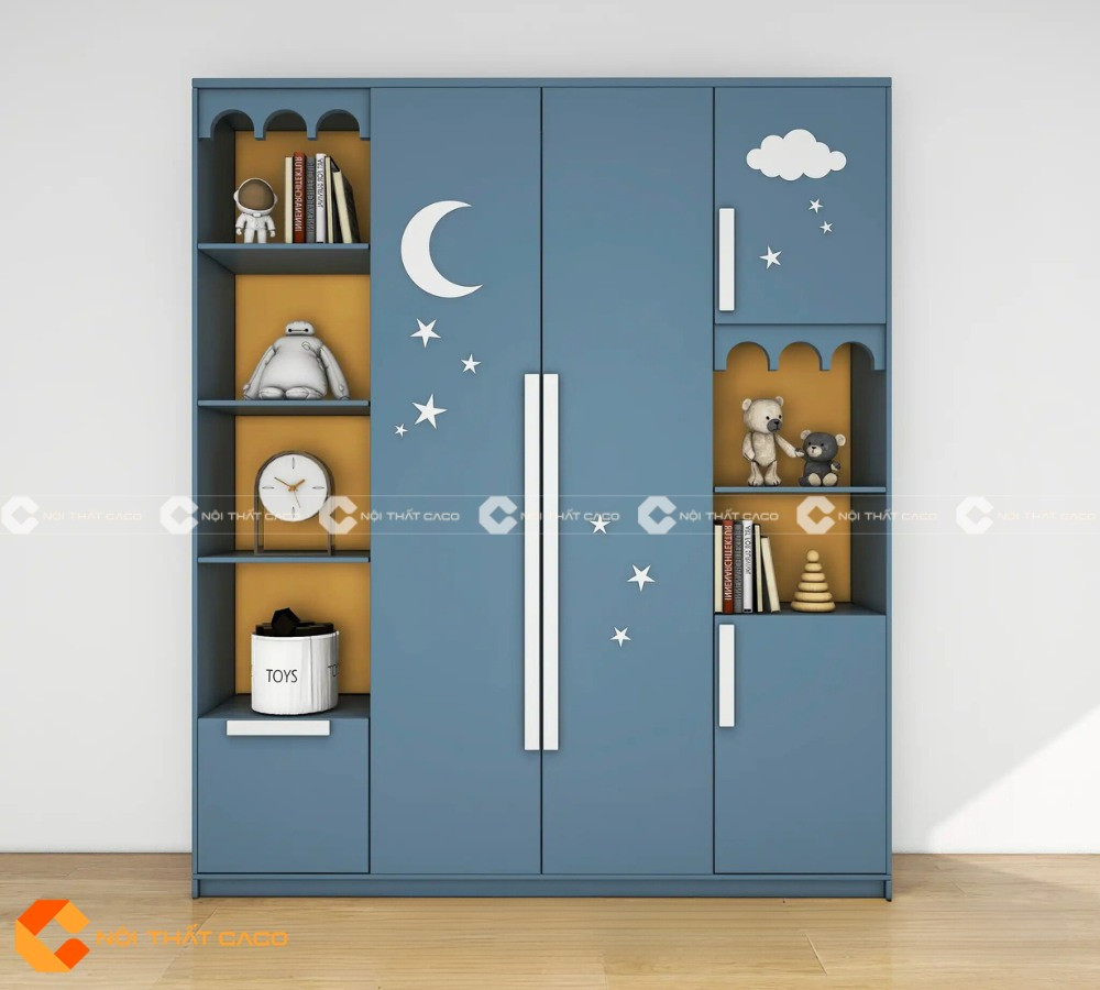 Tủ quần áo nhựa cao cấp, thiết kế nhiều ngăn kéo tiện lợi với màu sắc tươi sáng, an toàn cho trẻ nhỏ